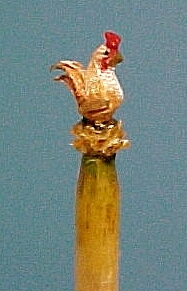 carved hen toothpick