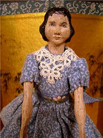 Hand carved Ash hitty doll