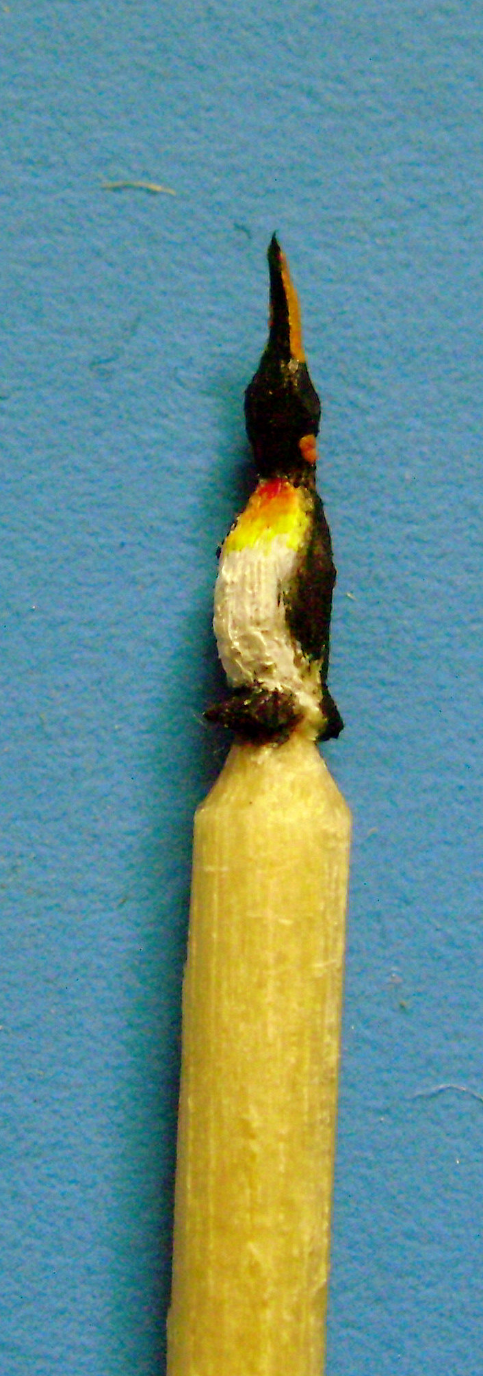 carved penguin toothpick