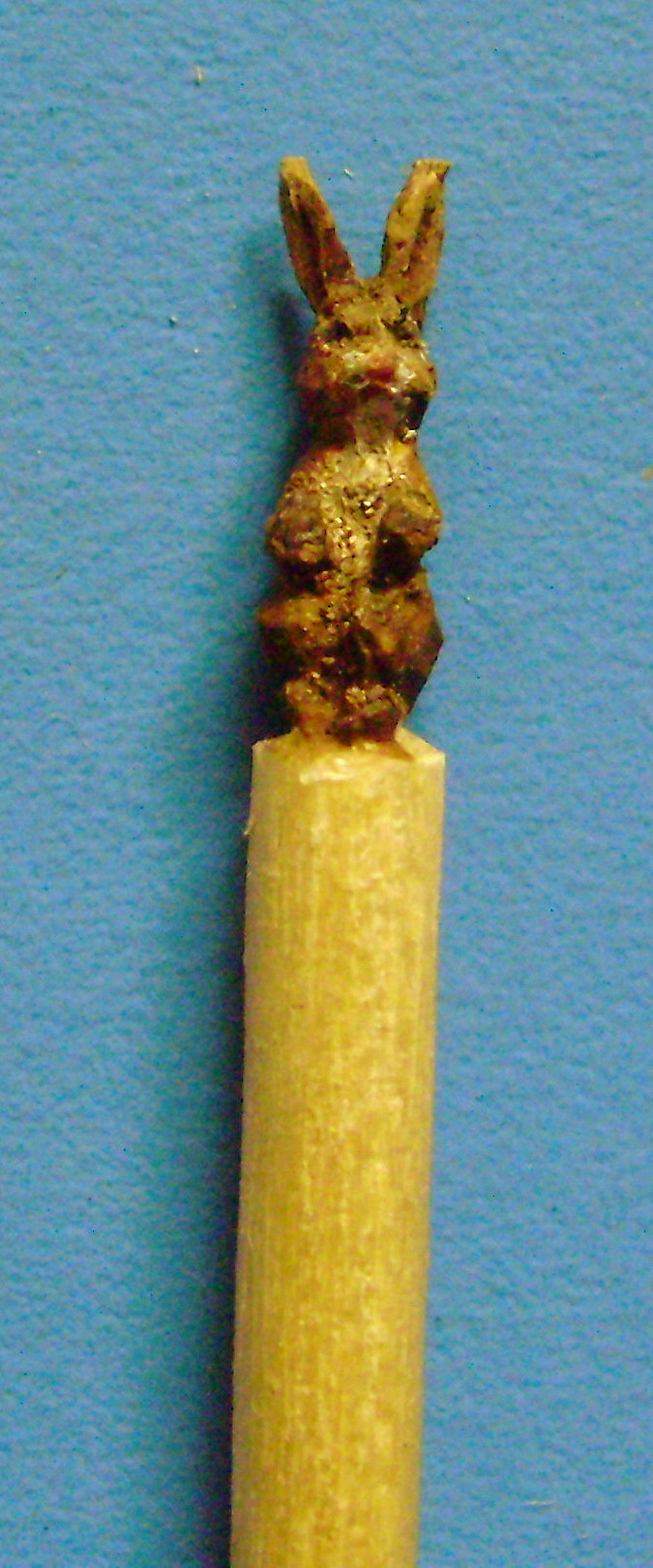 carved rabbit toothpick