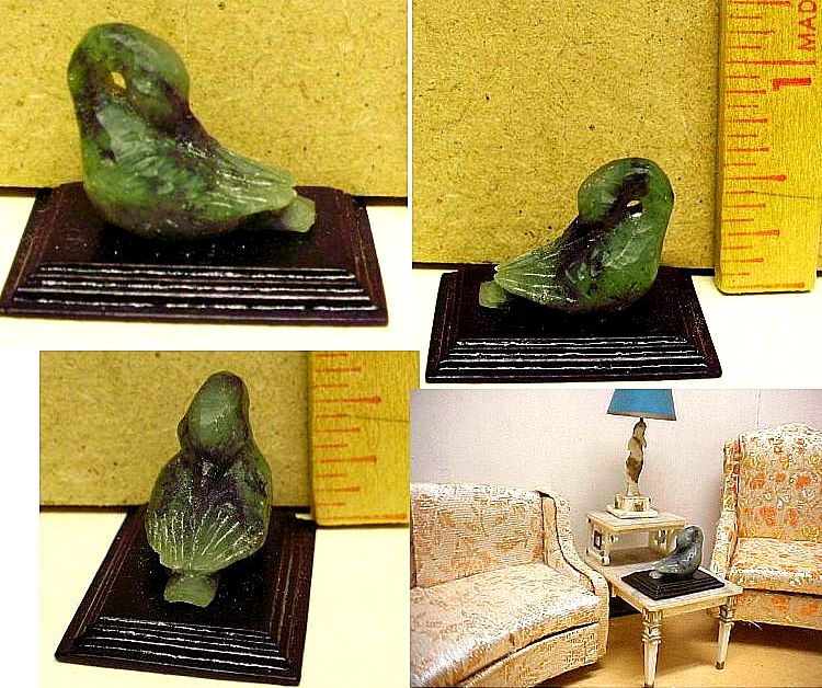 Hand carved soapstone duck