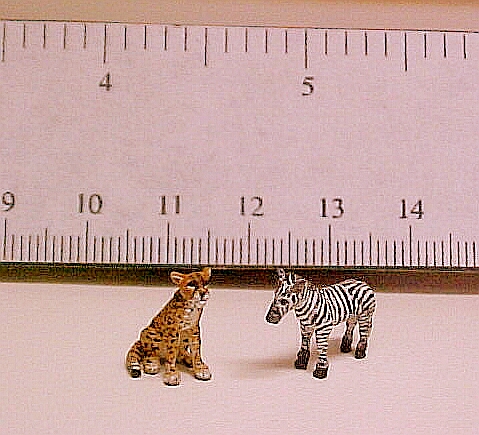 hand carved wood micro miniature animals